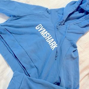 Gymshark blue crop hoodie (L)